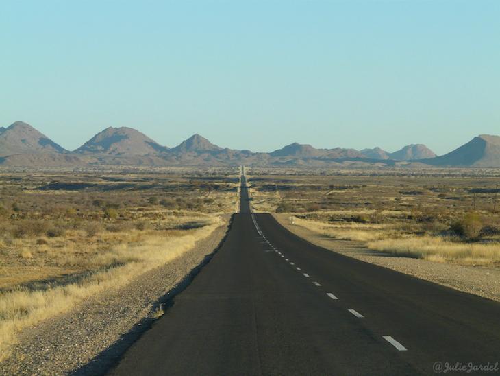 La route en Namibie