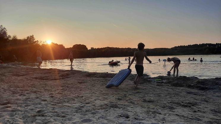 Baignade dans le parc Zuid-Kennemerland (Photo: V. Lacomme)