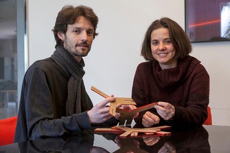 Xavier Laumain et sa femme Angela, créateur du cabinet d'architecture valencien ARAE