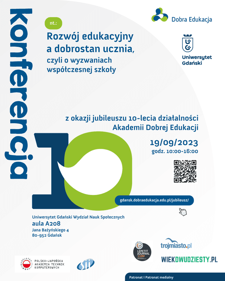 Konferencja Jubileuszowa - 10 lat Akademii - Akademia Dobrej Edukacji w Gdańsku (dobraedukacja.edu.pl)