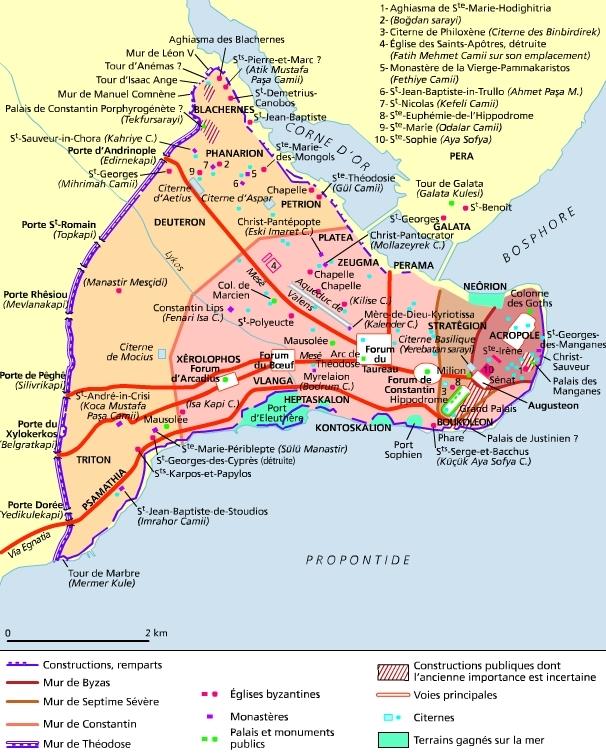 plan istanbul 7 collines