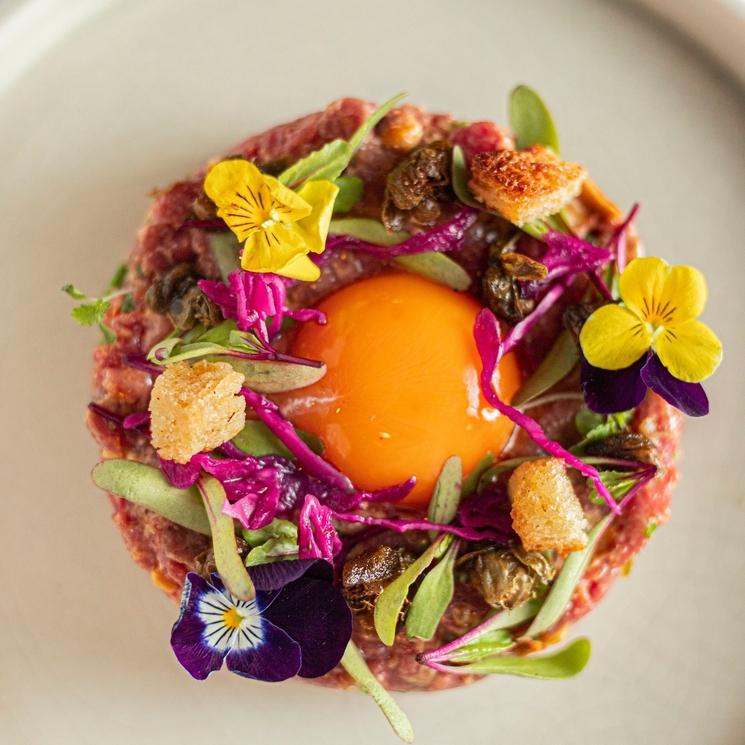 Recette restaurant La Flambée tartare de boeuf