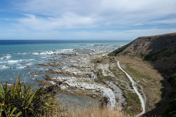 Paysage en bord de mer ou l'on peut faire de la randonnée