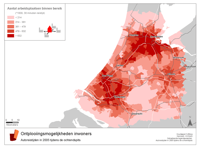 Carte de l'essor économique des Pays-Bas