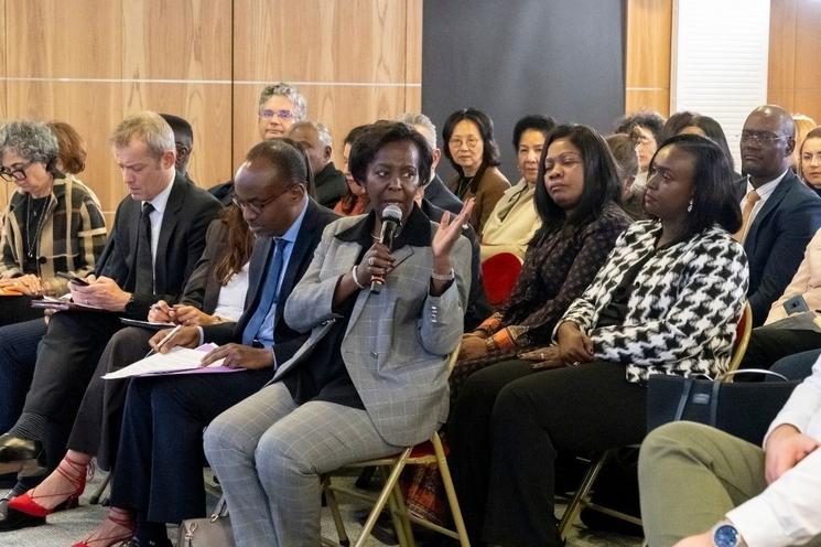 Mme la Secrétaire générale répondant aux questions