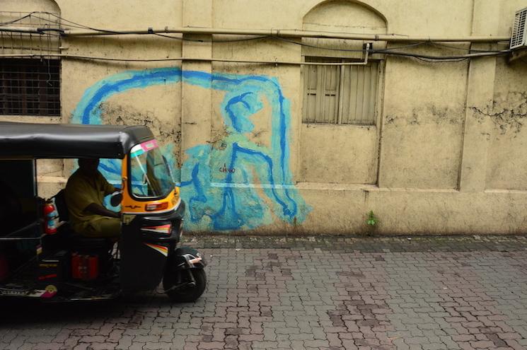 Rickshaw rue Bombay Mumbai