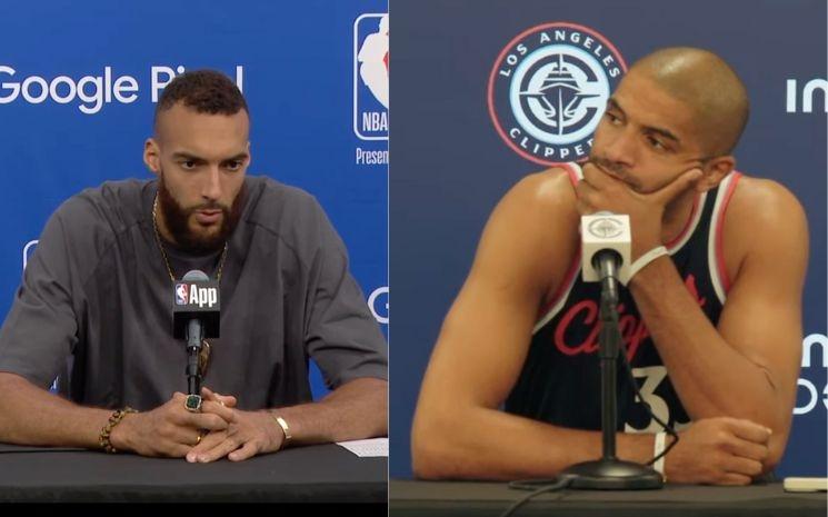 Rudy Gobert et Nicolas Batum