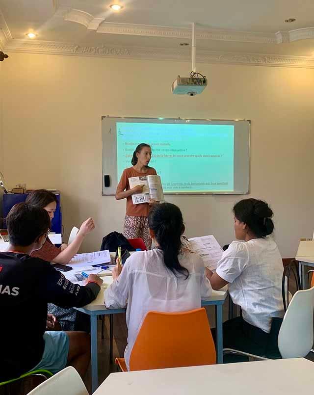 Salle de classe - Alliance Française de Siem Reap