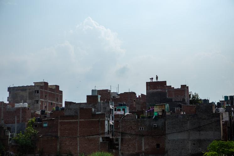 Le quartier de Sangham Vihar à Delhi