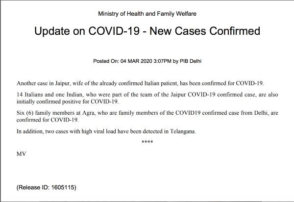 COVID-19 coronavirus Inde