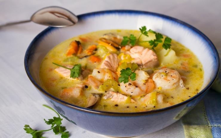 soupe aux fruits de mer et poisson à l’irlandaise