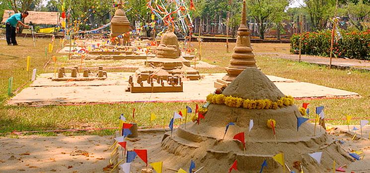 Stupa Sable Songkran Thailande