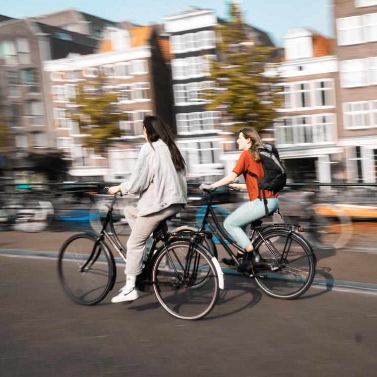 Vélos dans les rues d'Amsterdam, Pays-Bas