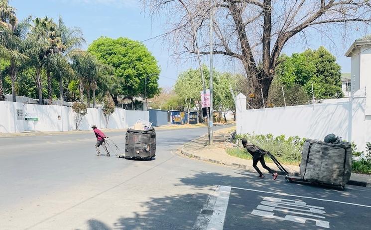 Street surfers à Johannesburg