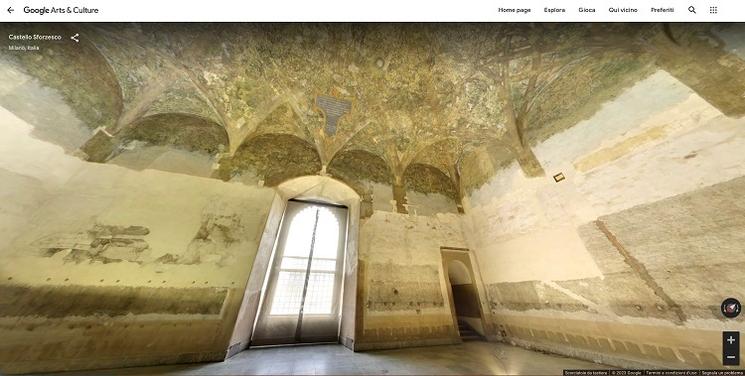 Street View di Sala delle Asse, Credits Castello Sforzesco di Milano, Google Arts _ Culture