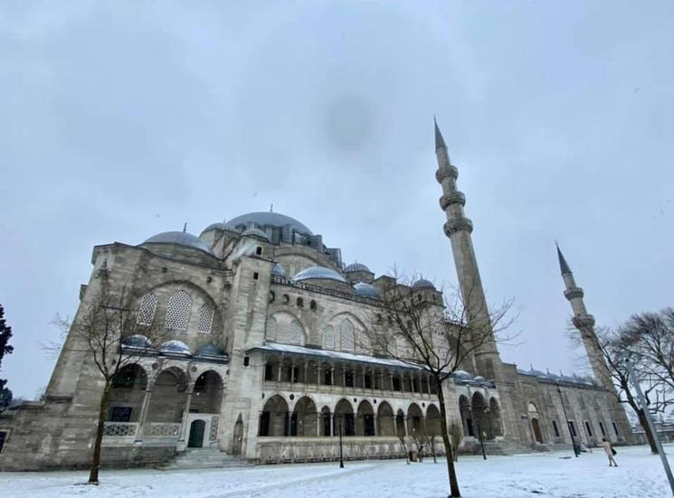 Süleymaniye Mosquée neige 2021