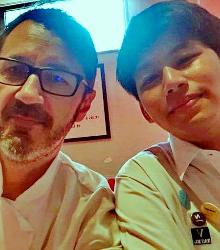 Thanakit Martiniani lors d'un stage au Novotel de Nice