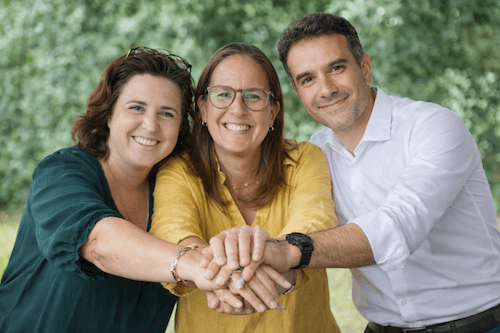 Margot Vappereau, Domitilla de Laporte et Romain Przyiemski.