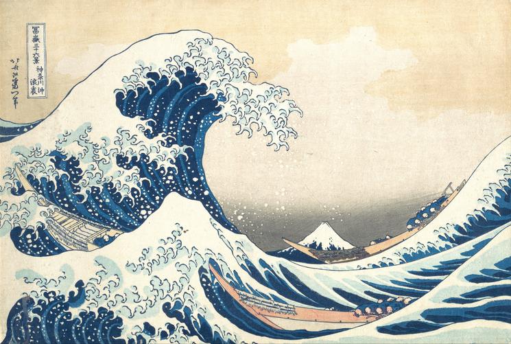 La grande vague d'Hokusai 