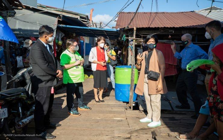 Collecte des déchets à Sihanoukville