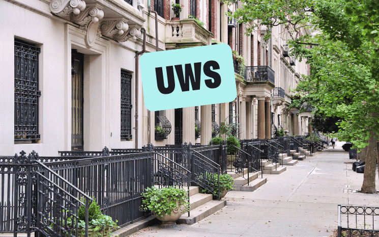 le quartier d'Upper West Side ou UWS à New York 