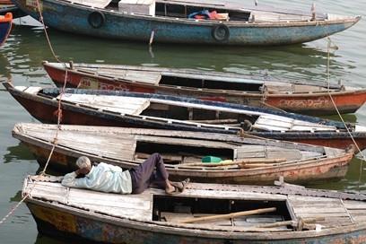 varanasi bateau india inde 