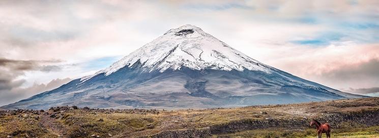 Photo d'un volcan en Équateur