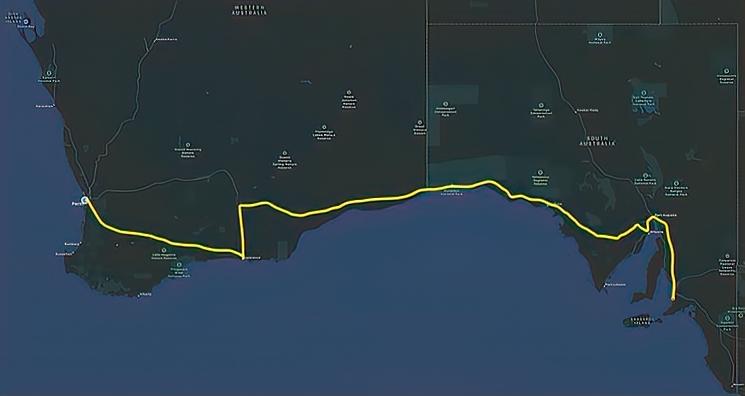 Voyage Perth- Adélaïde