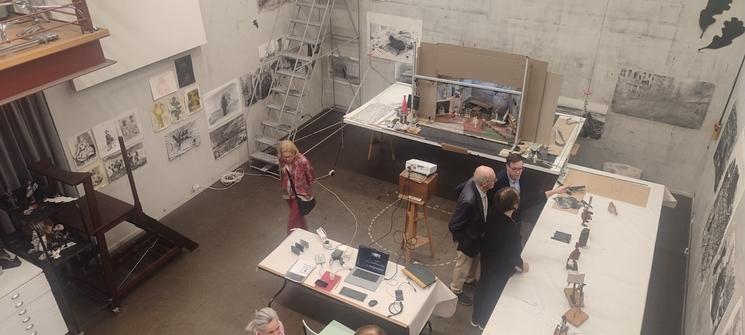 L'atelier de Kentridge , vu d'en haut