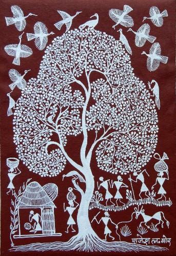 art tribal indien warli