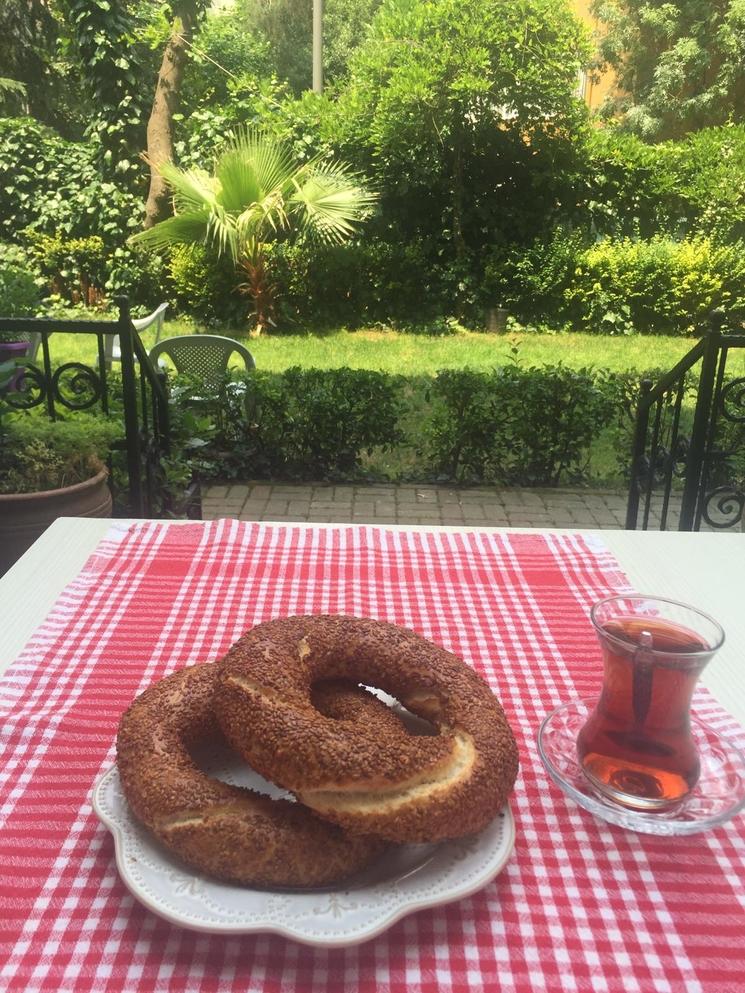 çay simit en Turquie