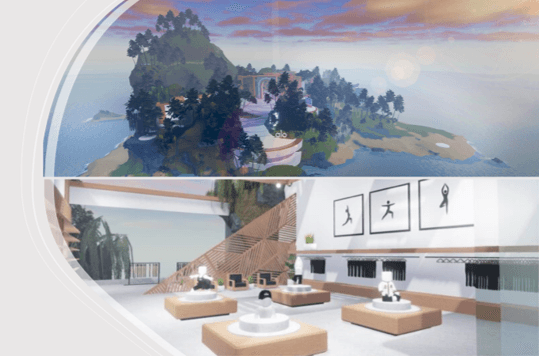 Yoga alo sanctuary dans le metaverse 