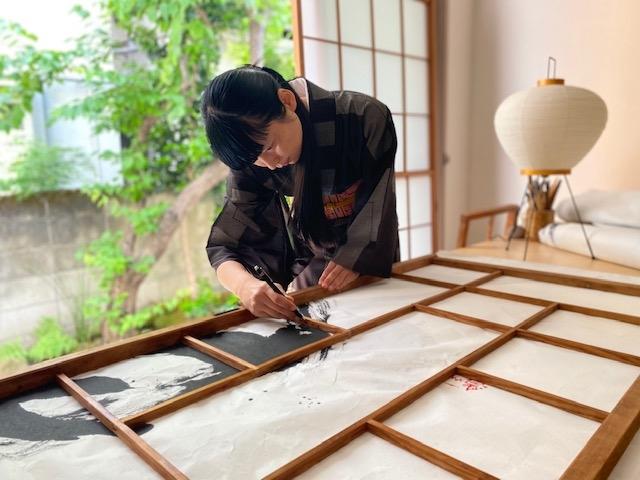 Yukako Matsui dans son atelier