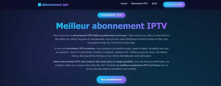 Abonnement IPTV