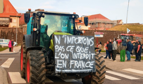 colère des agriculteurs français face au Mercosur 