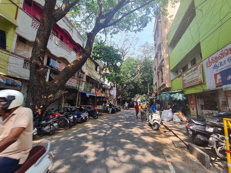 Une rue d'Alwarpet. Photo : Rachel Matalon