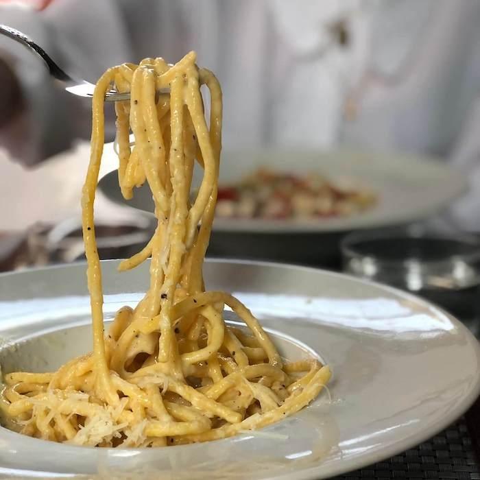 un plat de pâtes dans le restaurant italien AmaMi à Valencia