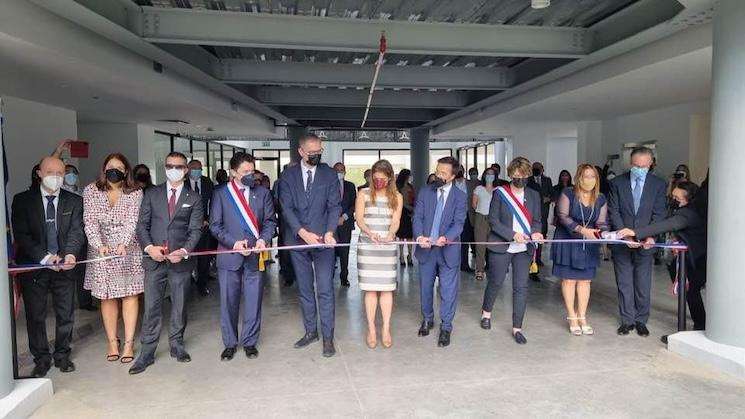 Inauguration du Lycée français international du Panama, le 04 février 2022. C’est le dernier lycée à avoir bénéficié d’une garantie de l’État par le biais de l’ANEFE (12,5 millions de dollars).