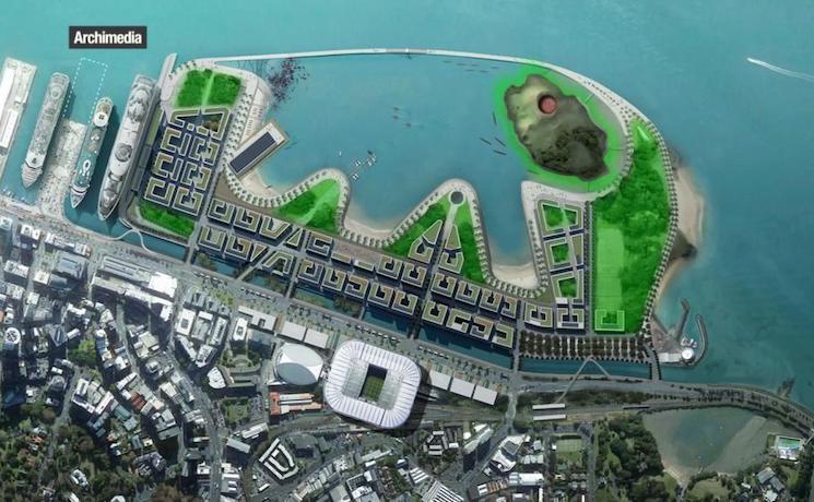 projet pour le port commercial Auckland