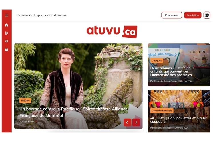 page d'accueil de atuvu.ca