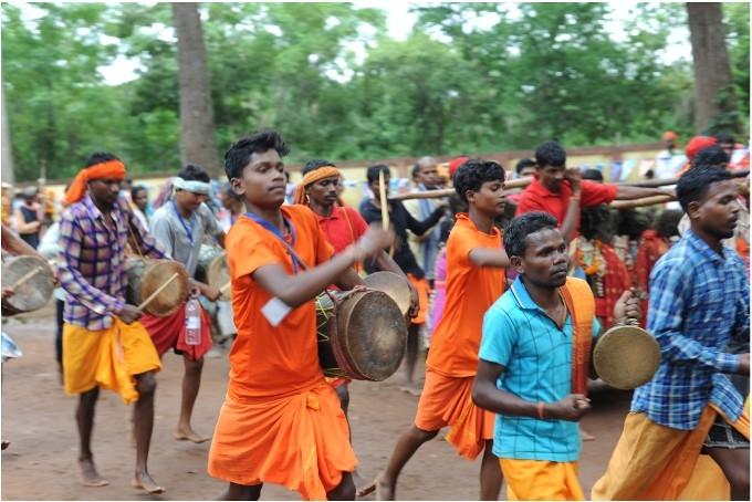 Les processions lors de Dussehra dans le Chhattisgarh