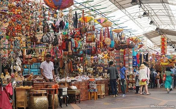 bazar dans le quartier indien de singapour