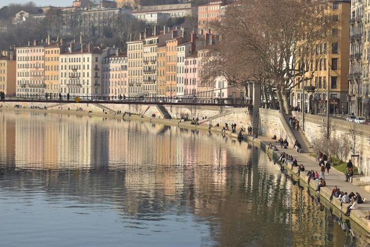 les berges de Lyon, pour se promener le weekend 