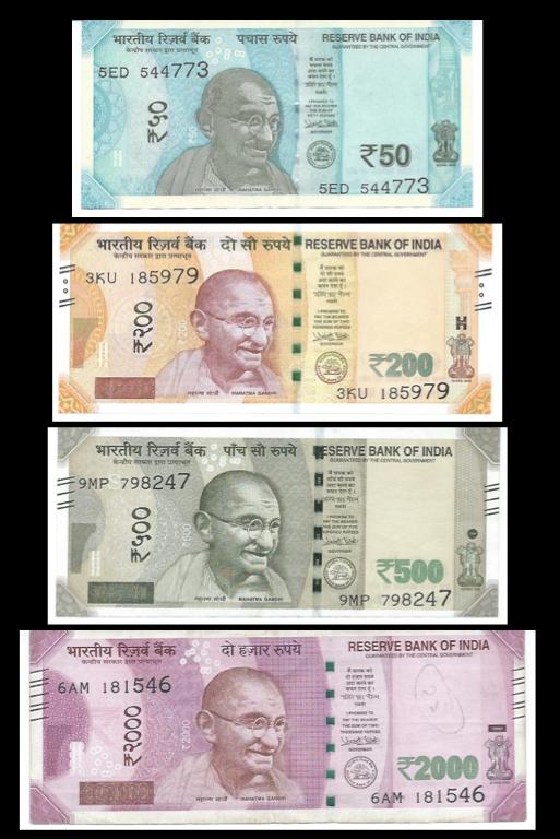 Nouvelle serie de billets Mahatma Gandhi