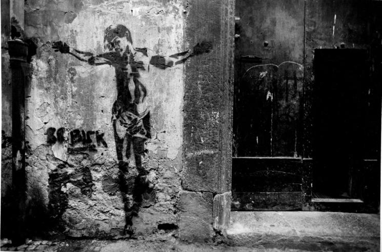 Blek le rat street-art à Naples