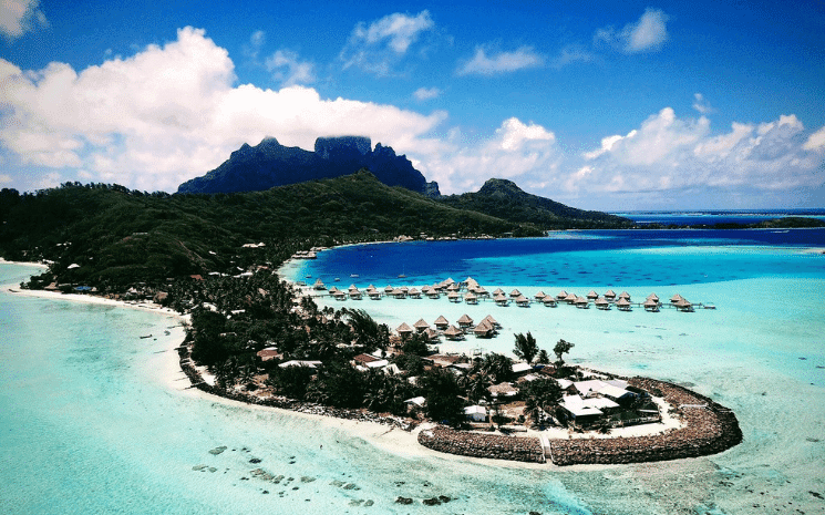 La Pointe de Matira à Bora Bora 