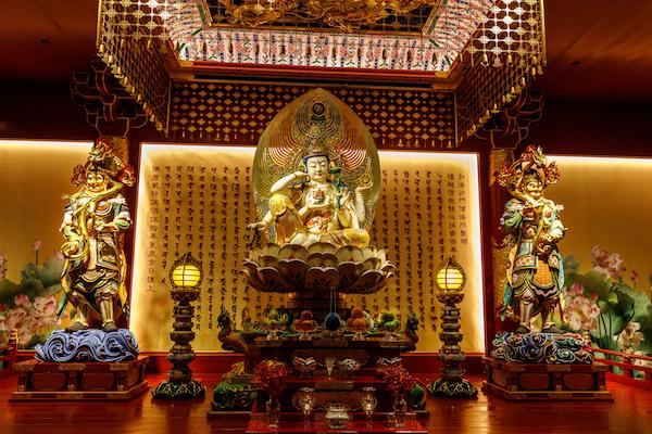 Bouddha, Tooth Relic Temple, Singapour (c) G.Brosolo