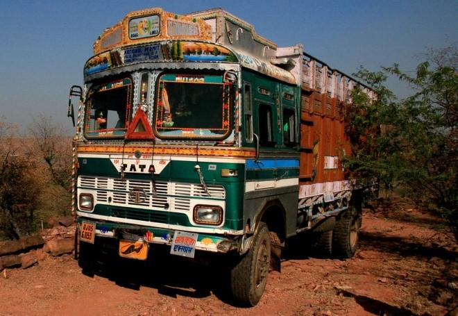 Un camion en Inde