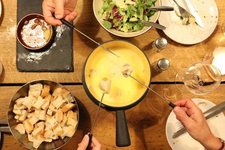 Photo de fondue à la cantine d'augusta