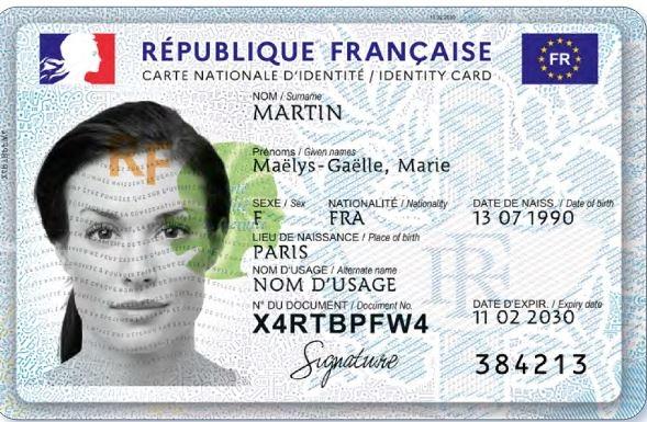 nouvelle carte identite France